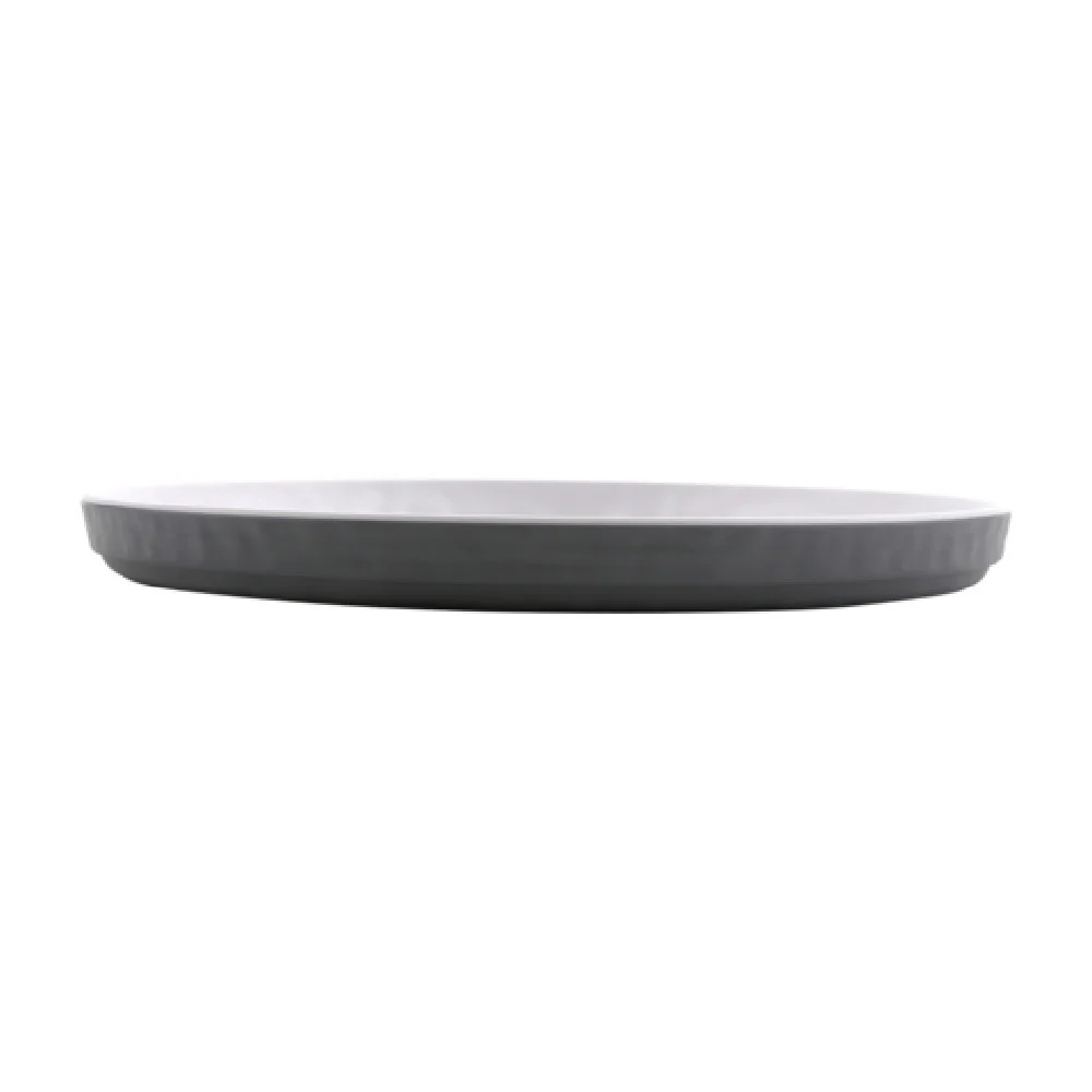 GET Enterprises RP-2-7-WM/GRM 7 Inch Dinner Plate Two Tone Melamine Stackable