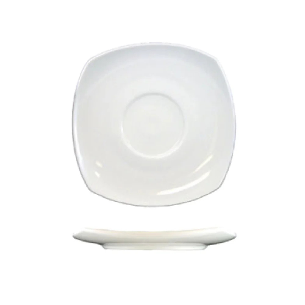 International Tableware QP-2 5-3/4 Inch Square Saucer Porcelain Lead Free International Tableware QP-2 5-3/4 Inch Square Saucer Porcelain Lead Free