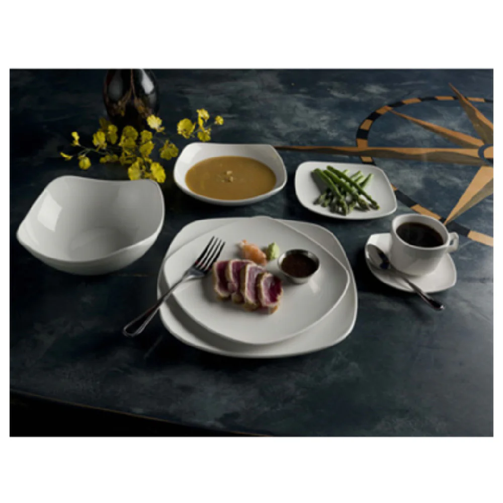 International Tableware QP-2 5-3/4 Inch Square Saucer Porcelain Lead Free International Tableware QP-2 5-3/4 Inch Square Saucer Porcelain Lead Free