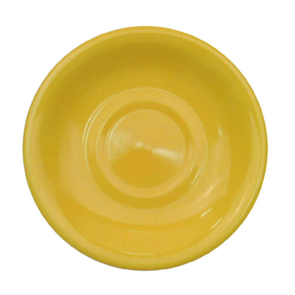 CAC China LV-2-Y 6 Inch Diameter Las Vegas Saucer Round Ceramic Yellow CAC China LV-2-Y 6 Inch Diameter Las Vegas Saucer Round Ceramic Yellow