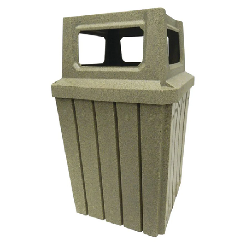 Hubert 92727 Trash Receptacle 52 Gallon 23-1/2 Hubert 92727 Trash Receptacle 52 Gallon 23-1/2