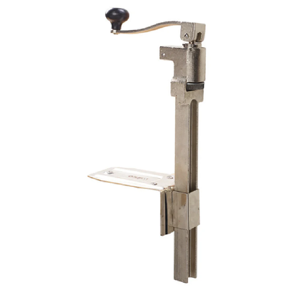 Winco CO-1 Manual Can Opener #10 Capacity Table Mount Cast Iron with Base