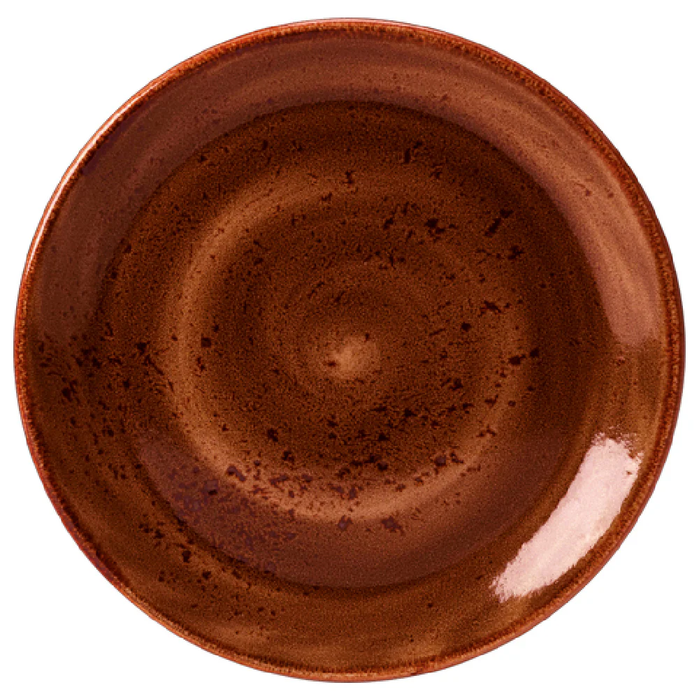 Steelite 11330566 10 Inch Taste Coupe Plate with Terracotta Finish