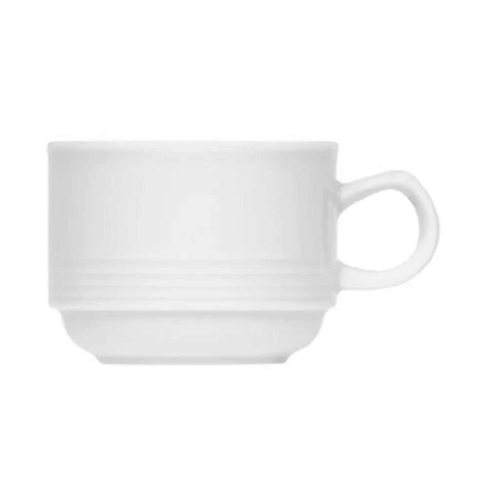 BauscherHepp 805127 9.12 Oz Cup Stackable Porcelain with Dialog by Bauscher