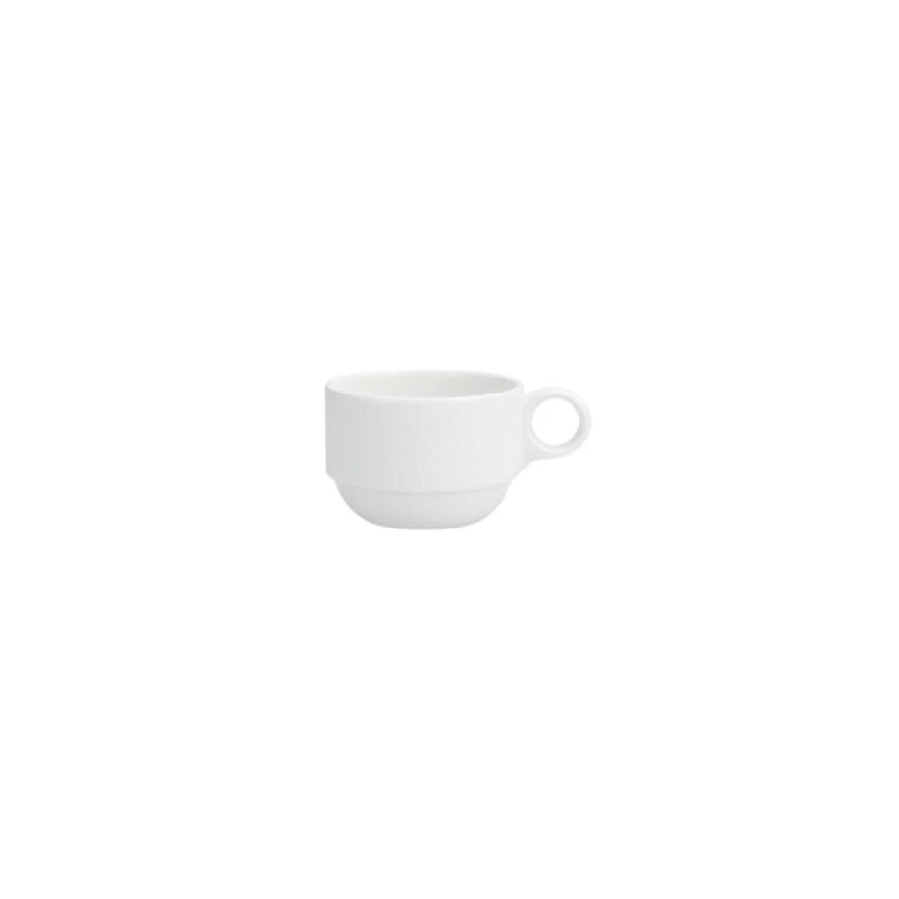 Fortessa 7000.FFD.30 6oz Stackable Coffee Cup White Ceramic 24 Packs