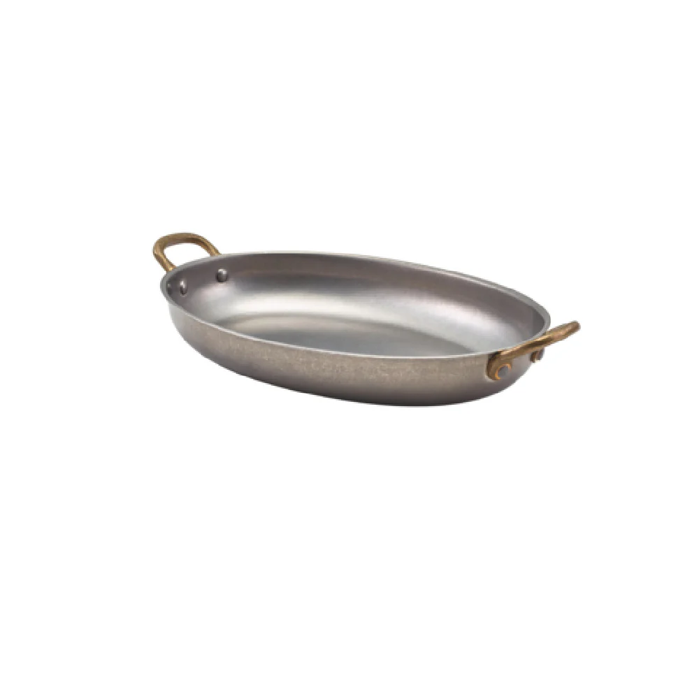 Steelite GWSSD24V 11 Inch Oval Dish 40 Oz Vintage Stainless Steel