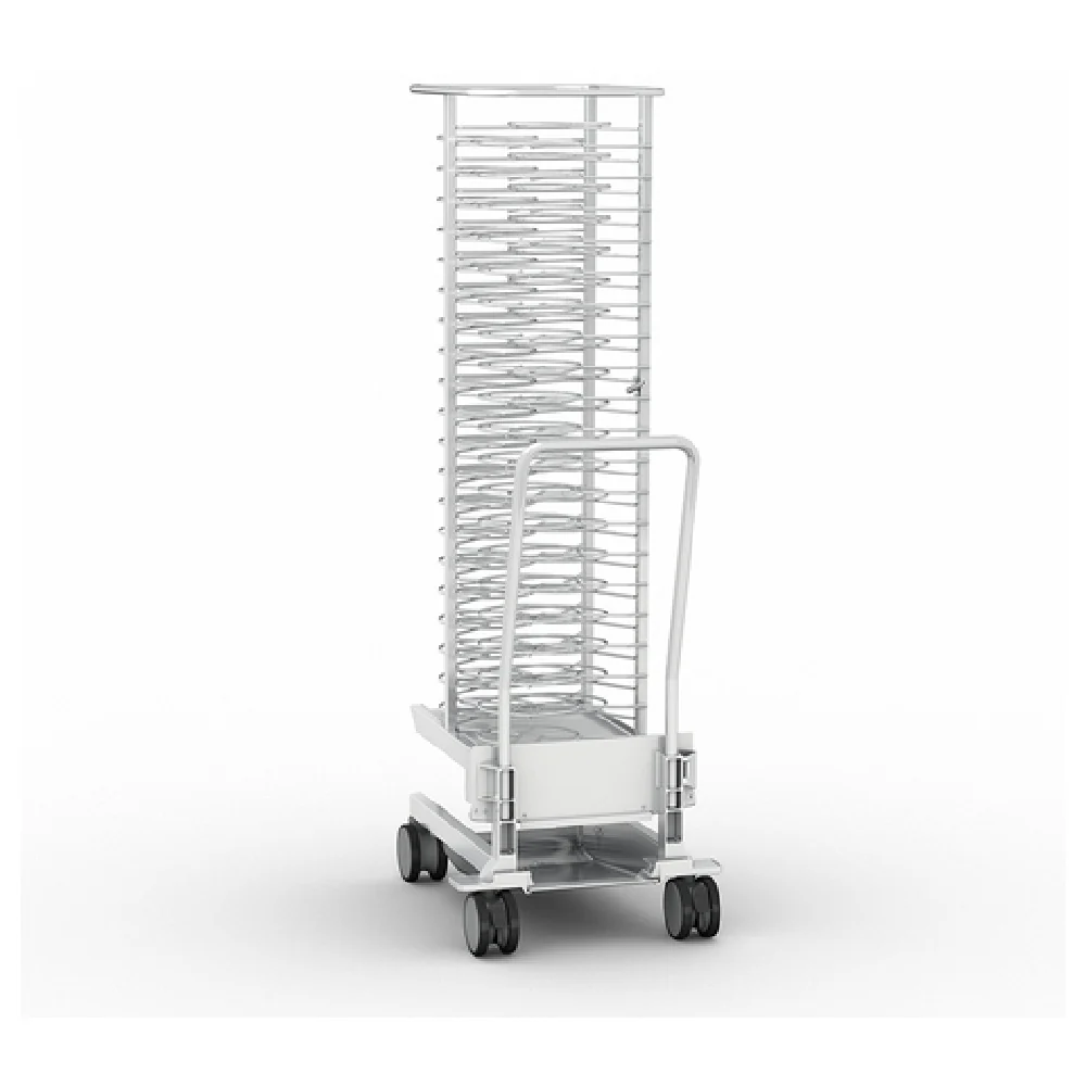 Rational 60.21.290 22 Inch Mobile Oven Rack Stainless Steel 20 U Rails with 2-1/2 Inch Spacing