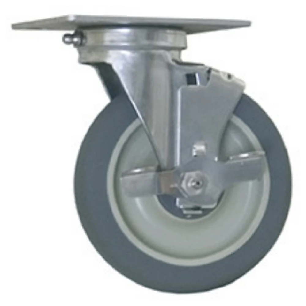 Eagle CPR5P-500 5 Inch Diameter Plate Caster Rigid Polyurethane Tread Zinc Finish Eagle CPR5P-500 5 Inch Diameter Plate Caster Rigid Polyurethane Tread Zinc Finish
