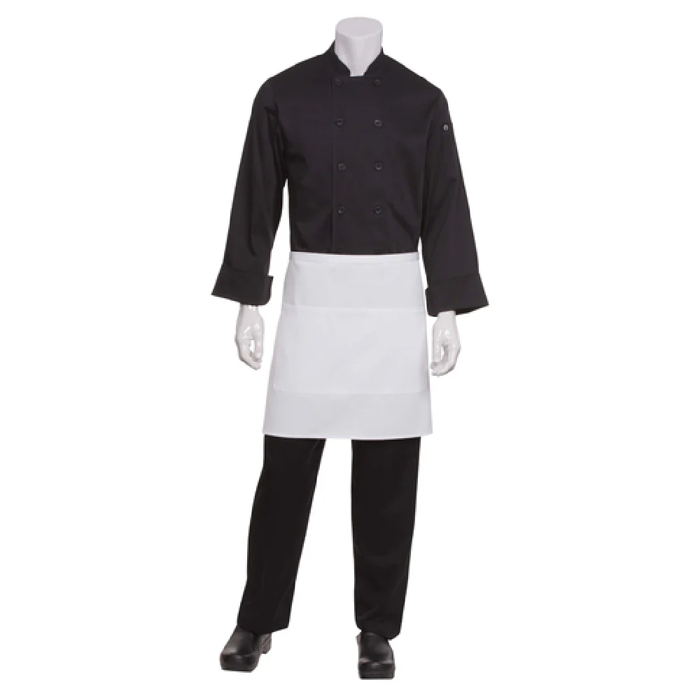 Chef Works F28 WHT0 19 Inch Length Half Length Waist Apron White Poly/Cotton Chef Works F28 WHT0 19 Inch Length Half Length Waist Apron White Poly/Cotton