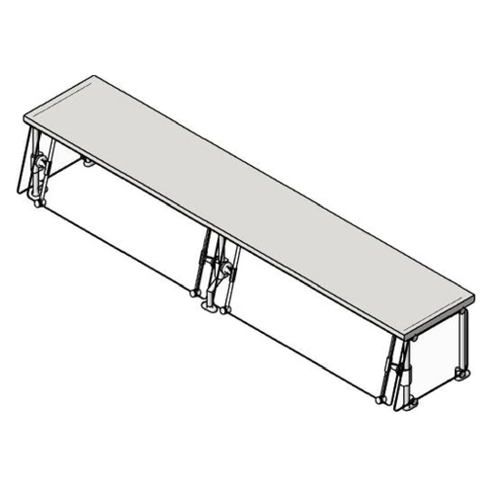 Eagle DCS6-CF-MT 96 Inch Single Tier Full-Service Sneeze Guard with Glass Panels Eagle DCS6-CF-MT 96 Inch Single Tier Full-Service Sneeze Guard with Glass Panels