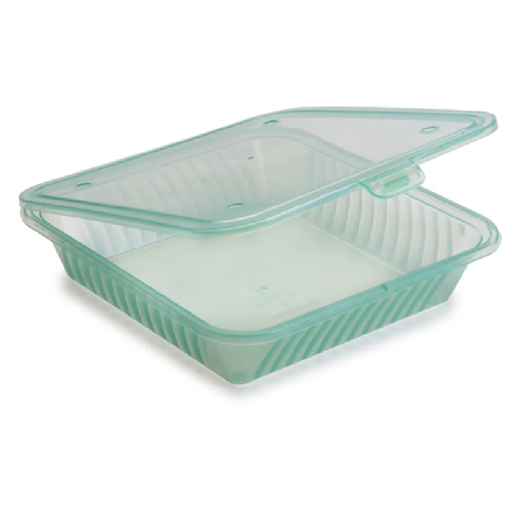 GET Enterprises EC-17-JA 9 Inch Food Container Jade Plastic with Snap Closure GET Enterprises EC-17-JA 9 Inch Food Container Jade Plastic with Snap Closure