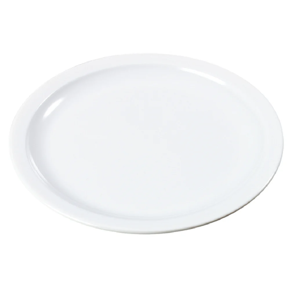 Carlisle KL20502 5-1/2 Inch Round Narrow Rim Plate Melamine White and BPA Free
