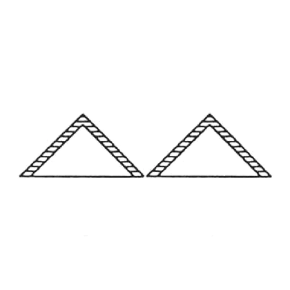 Somerset SM2 2-3/8 Inch Double Triangle Pastry Turnover Die Stainless Steel Somerset SM2 2-3/8 Inch Double Triangle Pastry Turnover Die Stainless Steel
