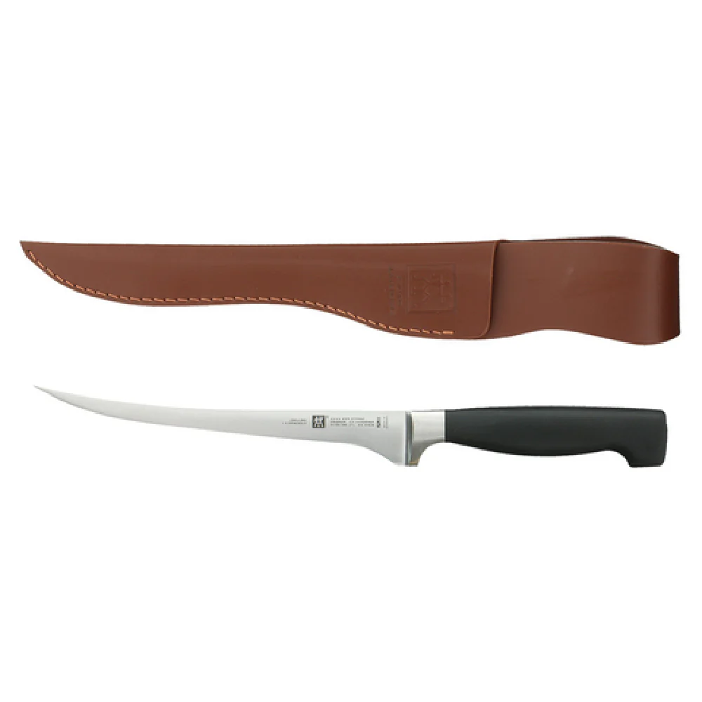 Zwilling 35111-002 7 Inch Flexible Knife Set High Carbon Steel with Leather Sheath Zwilling 35111-002 7 Inch Flexible Knife Set High Carbon Steel with Leather Sheath