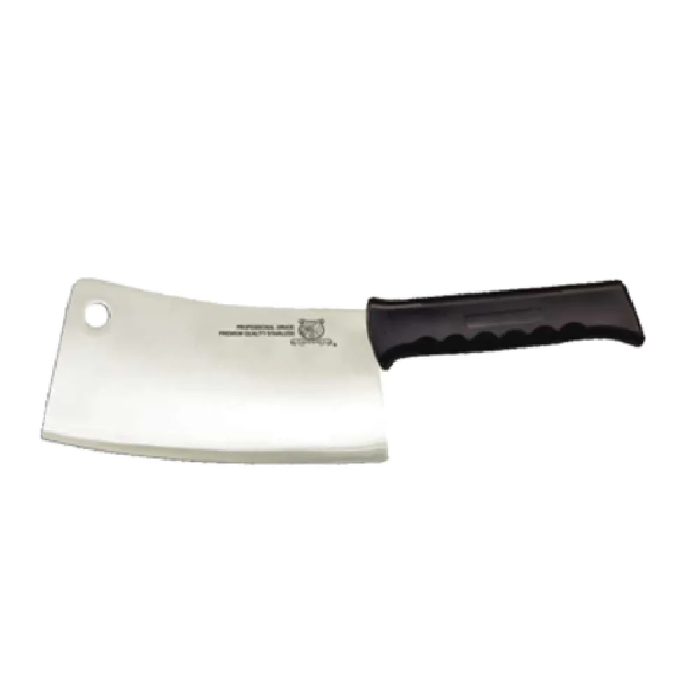 Omcan 10551 9 Inch Cleaver Stainless Steel Blade Plastic Handle Black