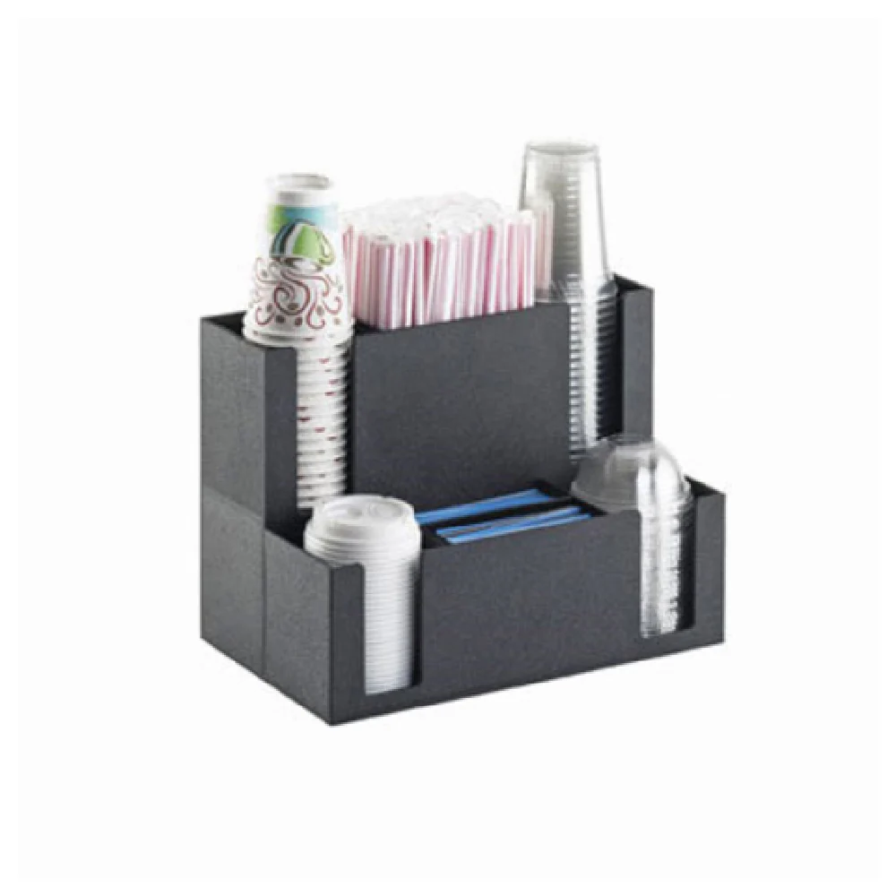 Cal Mil 2041 14-1/2 Inch Classic Coffee Station Organizer Black Plastic Cal Mil 2041 14-1/2 Inch Classic Coffee Station Organizer Black Plastic