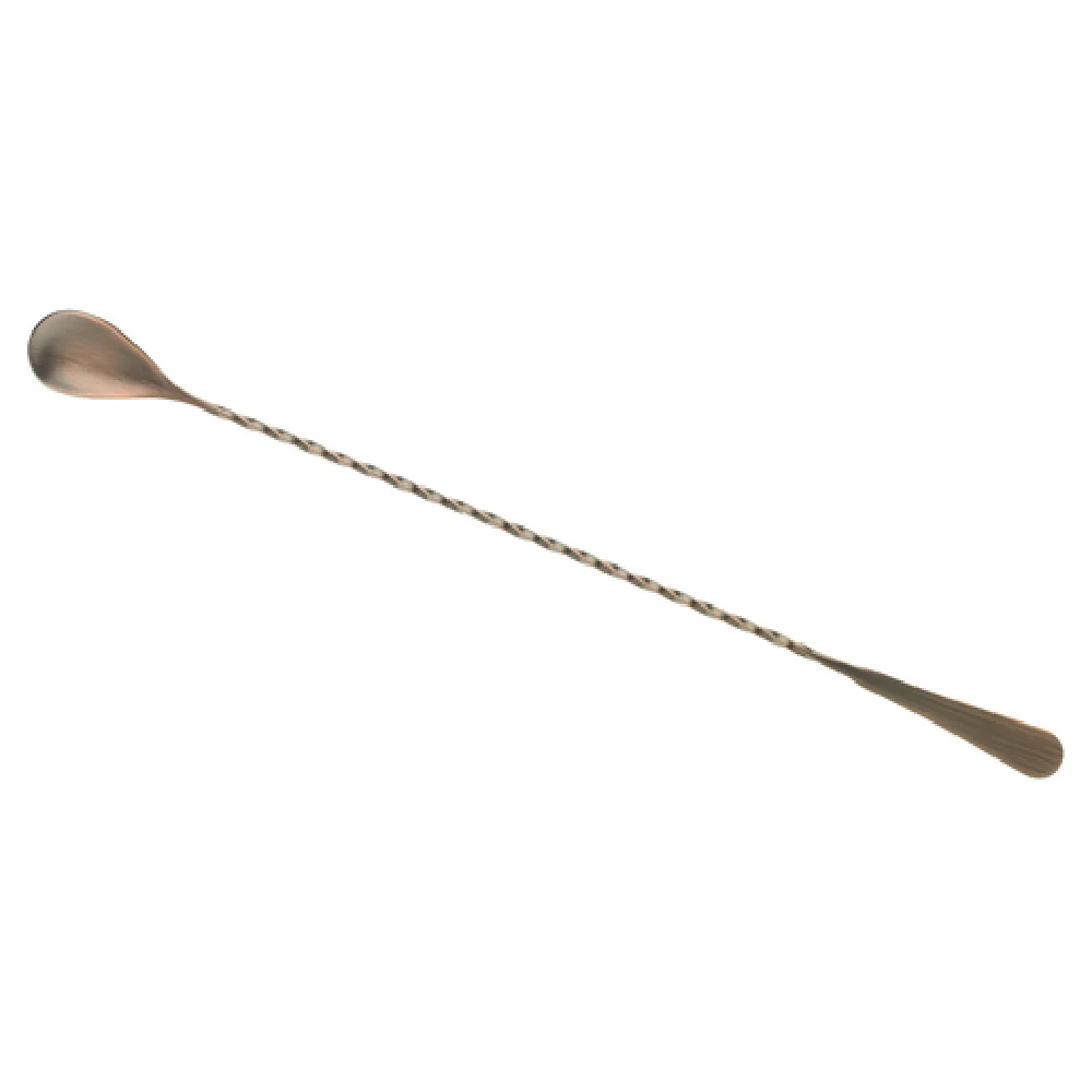 Mercer Culinary M37010ACP 13-3/16 Inch Bar Spoon Machined End Twisted Stem Stainless Steel Antique Copper Mercer Culinary M37010ACP 13-3/16 Inch Bar Spoon Machined End Twisted Stem Stainless Steel Antique Copper