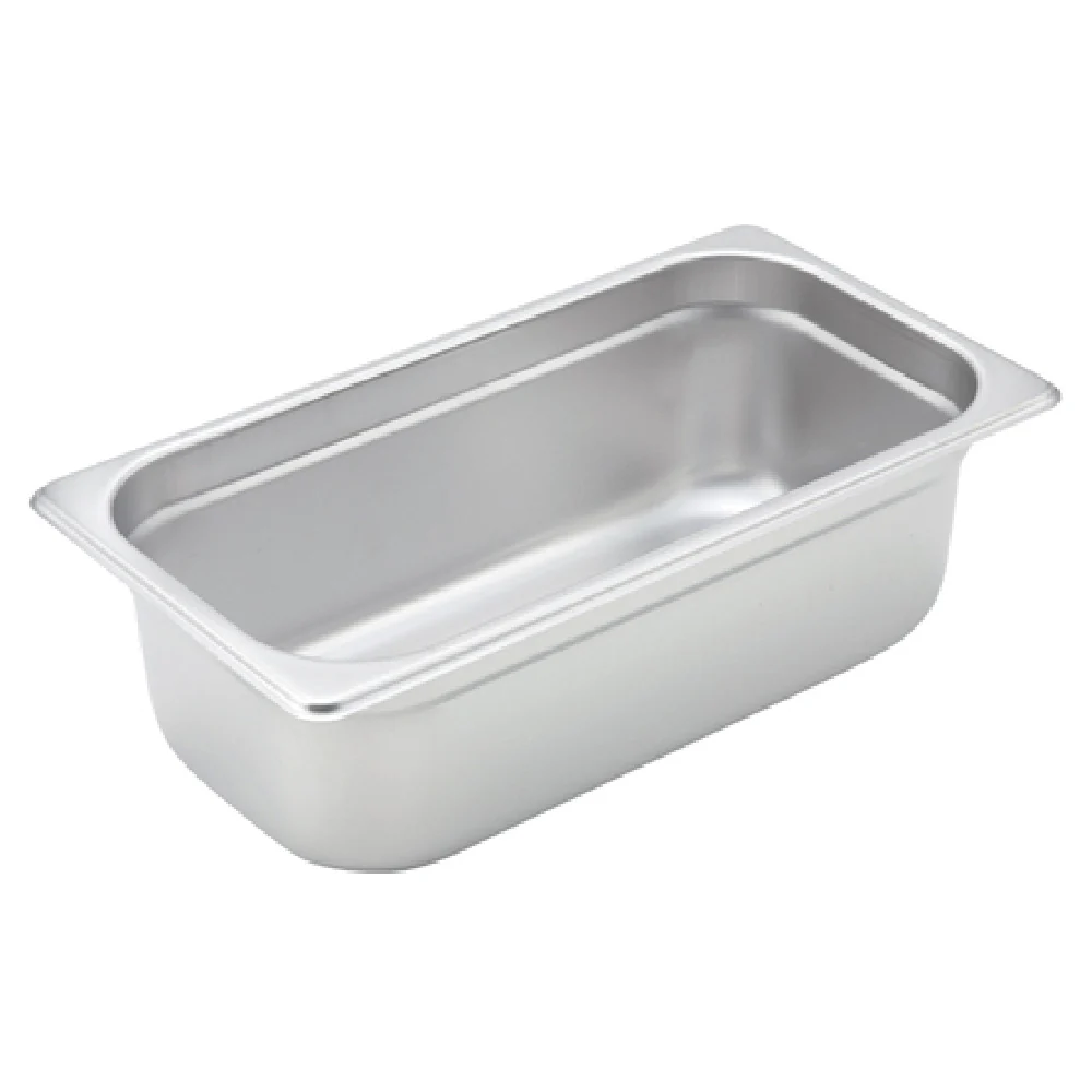 Winco SPJM-304 12-3/4 Inch Steam Table Pan 1/3 Size Anti-Jamming Stainless Steel Winco SPJM-304 12-3/4 Inch Steam Table Pan 1/3 Size Anti-Jamming Stainless Steel