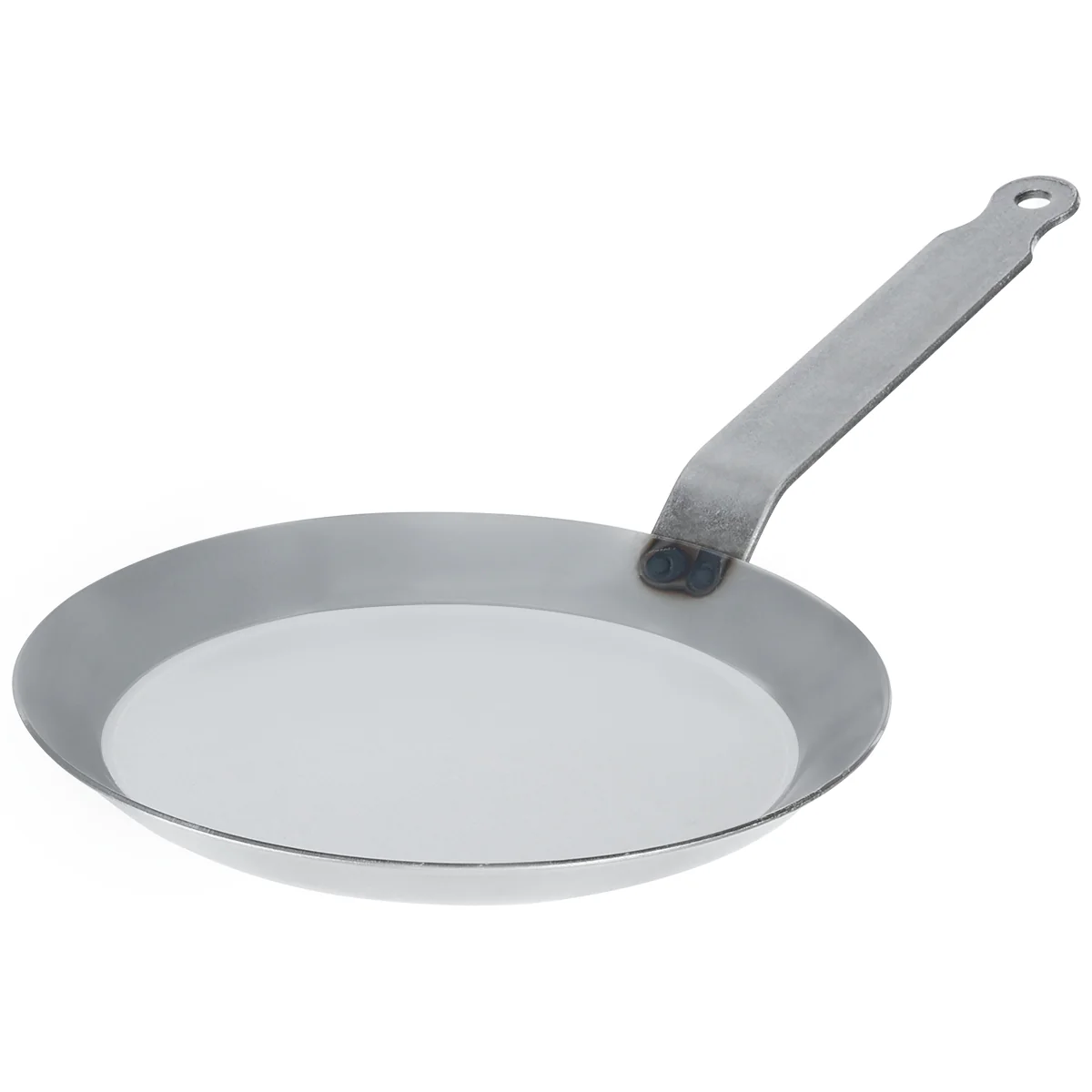 Matfer 062032 7-7/8 Inch Crepe Pan Gas Black Steel Iron Loop Handle