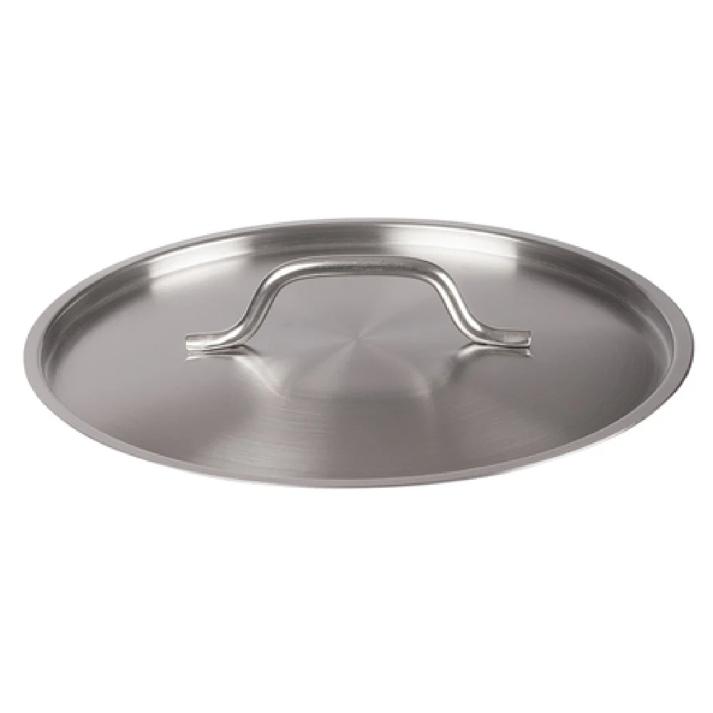 Winco SSTC-12F 12 Inch Round Fry Pan Cover with Handle Stainless Steel NSF Winco SSTC-12F 12 Inch Round Fry Pan Cover with Handle Stainless Steel NSF