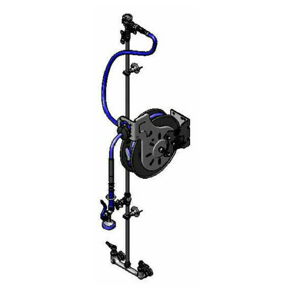 T&S Brass B-7232-U01XS1E Hose Reel Assembly Open 3/8 T&S Brass B-7232-U01XS1E Hose Reel Assembly Open 3/8