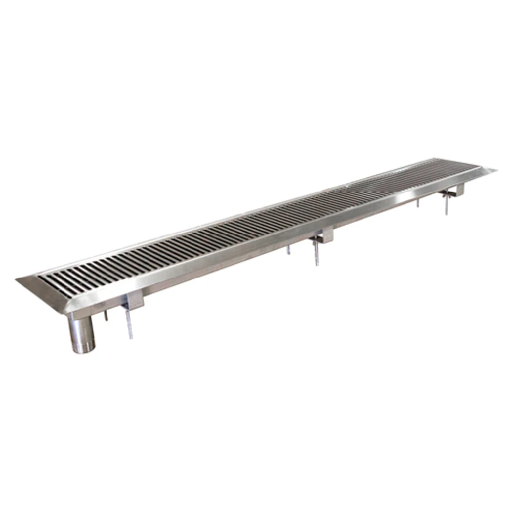 John Boos URN72 72 Inch Drop-in Urn Trough Sloping Drain Stainless Steel