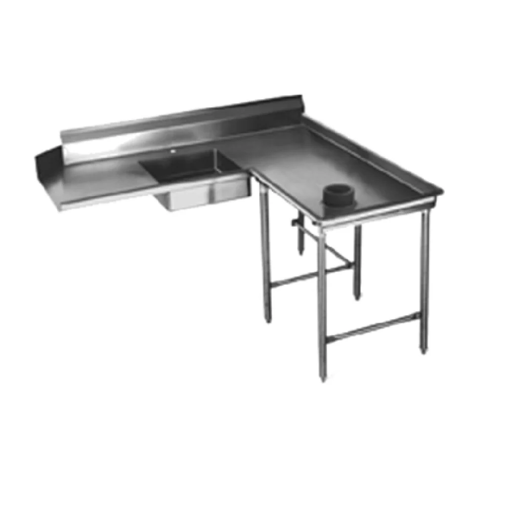 Eagle SDTCIR-120-14/3 120 Inch Spec-Master Soiled Dishtable Island Design Stainless Steel with Pre-Rinse Sink