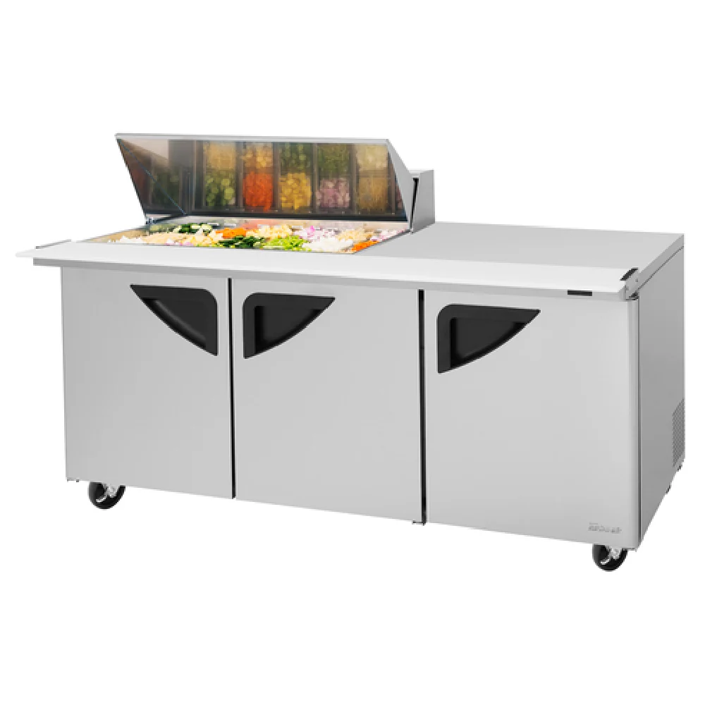Turbo Air TST-72SD-18M-N(-LW) 72 Inch Refrigerated Counter Mega Top Unit 23 cu ft