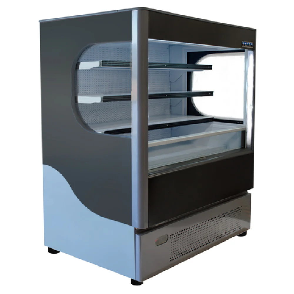 Ojeda ALPA-99H 51-1/2 Inch Open Air Merchandiser 19.41 cu ft 3 Tier with LED Lighting