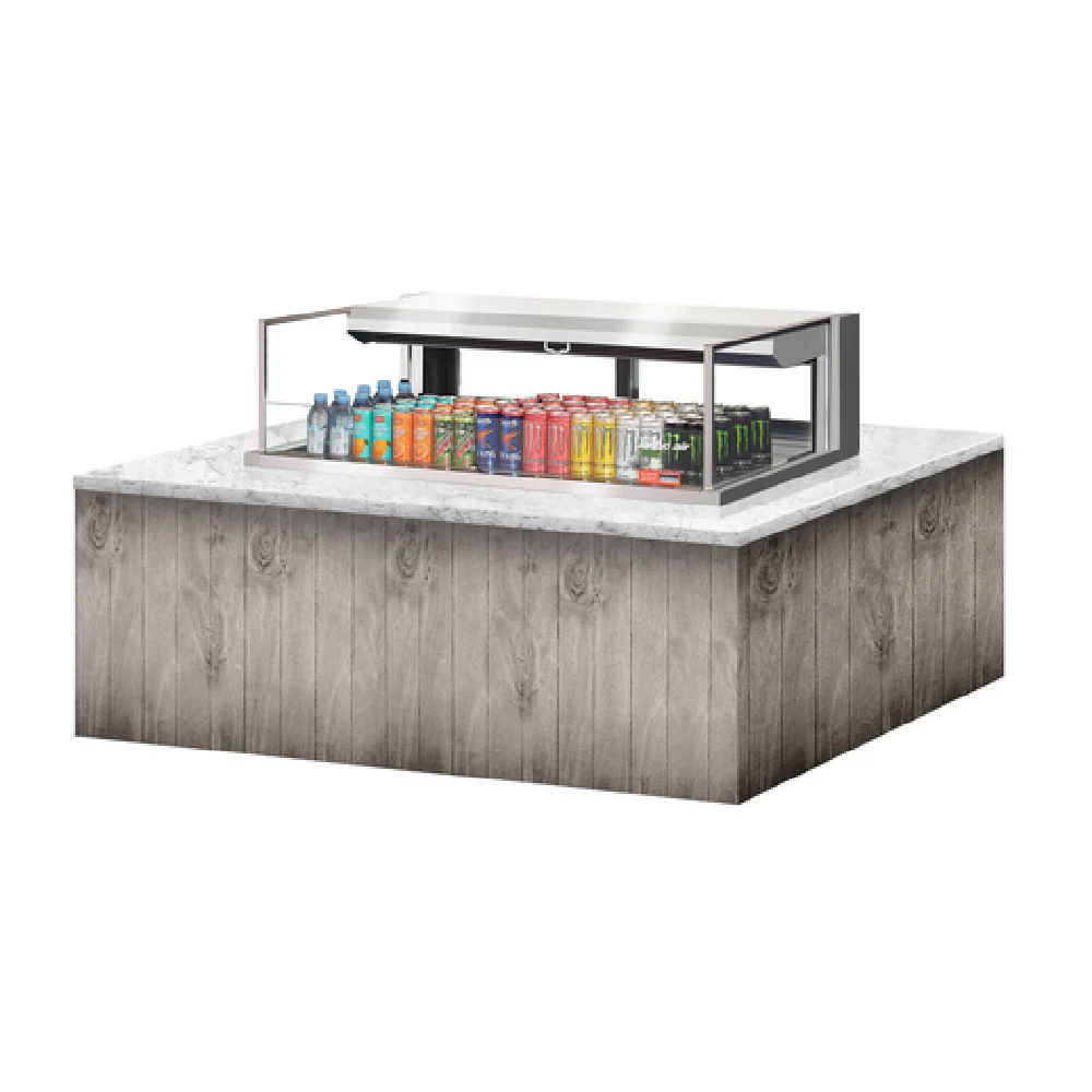 Turbo Air TOM-48L-UFD-S-1SI-N 48 Inch Drop-In Display Case Stainless Steel with LED Lighting Turbo Air TOM-48L-UFD-S-1SI-N 48 Inch Drop-In Display Case Stainless Steel with LED Lighting