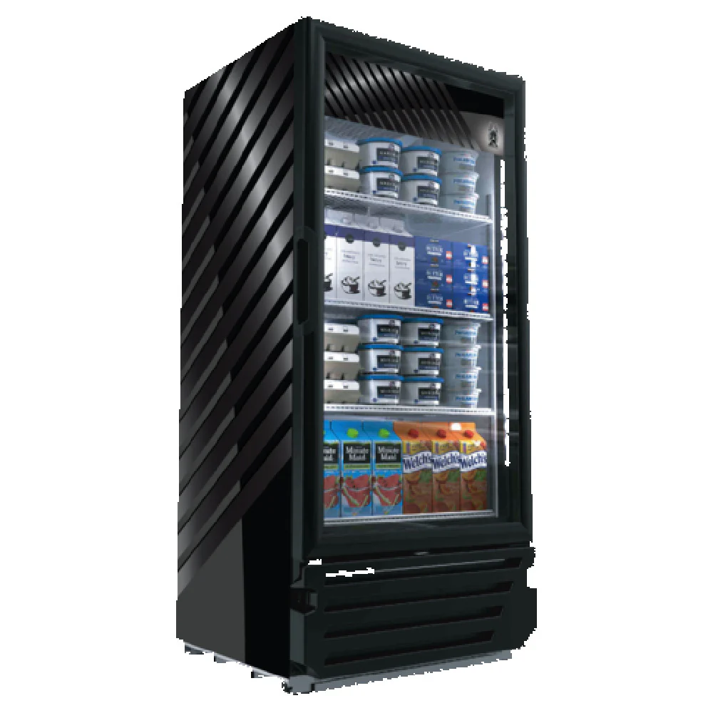 Akita AGM-10 24-8/10 Inch Refrigerated Merchandiser Two-section 9.43 cu ft Black Steel Akita AGM-10 24-8/10 Inch Refrigerated Merchandiser Two-section 9.43 cu ft Black Steel