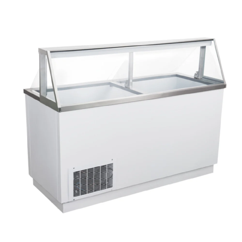 Admiral Craft USDP-67 67 Inch Ice Cream Dipping Cabinet with Glass Canopy Admiral Craft USDP-67 67 Inch Ice Cream Dipping Cabinet with Glass Canopy