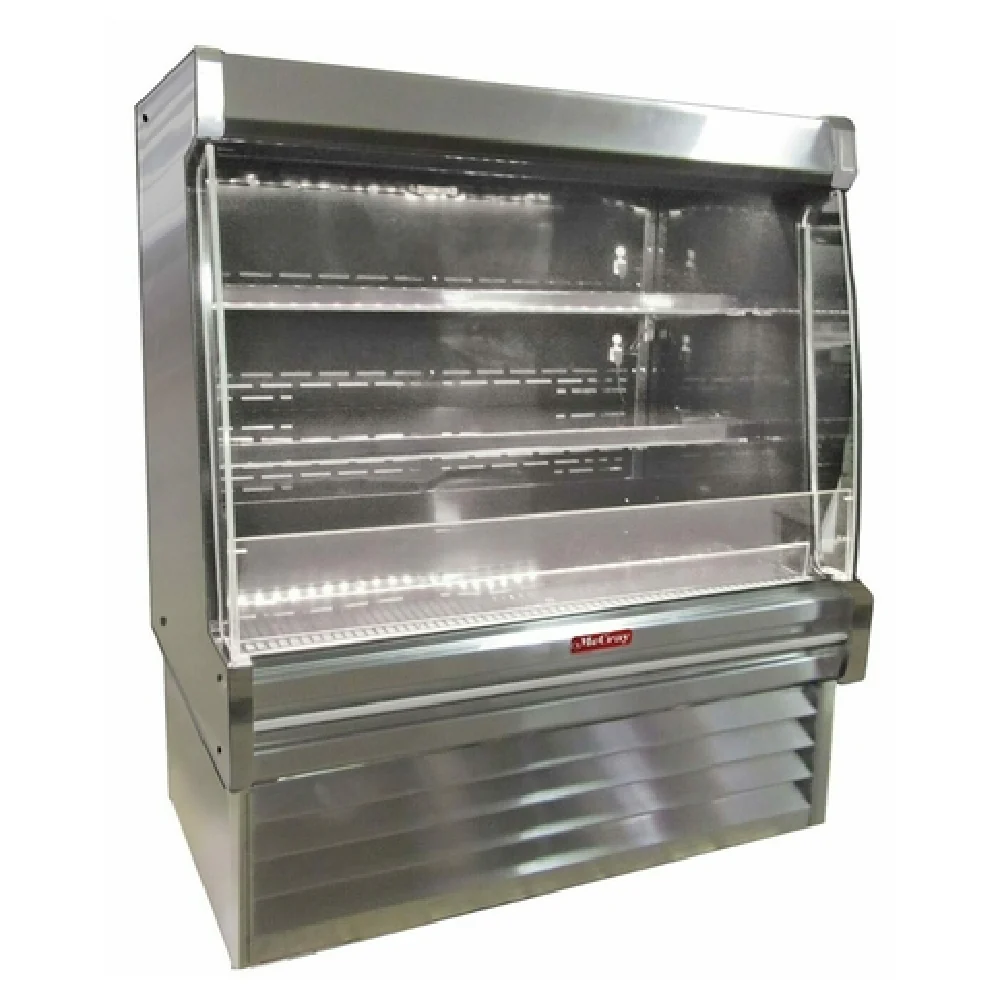 Howard-McCray SC-OD35E-5L-S-LED 63 Inch Electric Dairy Open Merchandiser with Stainless Steel