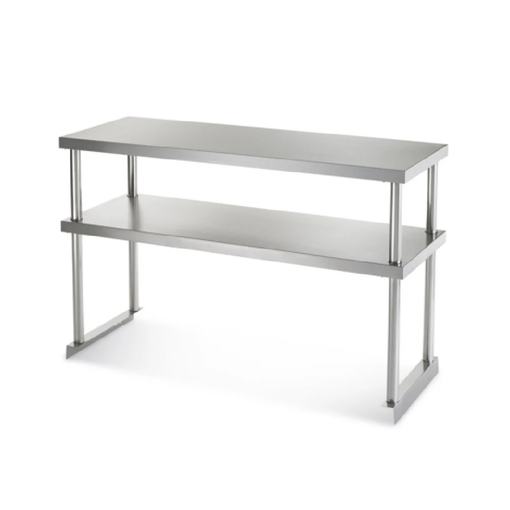 Optional 72”W X 18”D X 30”H Double Overshelf Reinforced Full Length Hat Channels On Bottom Of Shelf, Arctic Air 64908K-S