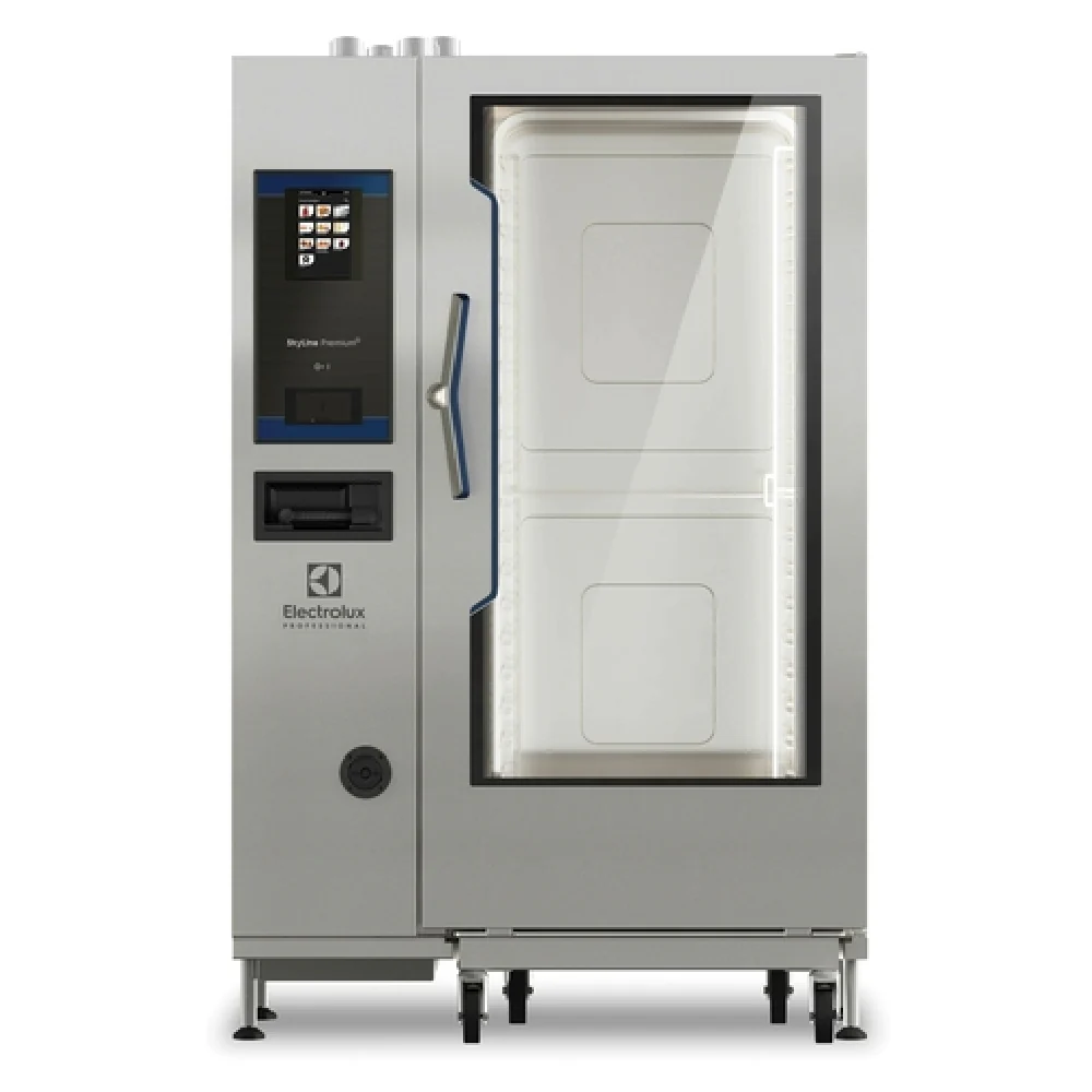 Electrolux 219785 45 Inch Gas Combi Oven Stainless Steel with 320446 BTU and Trolley