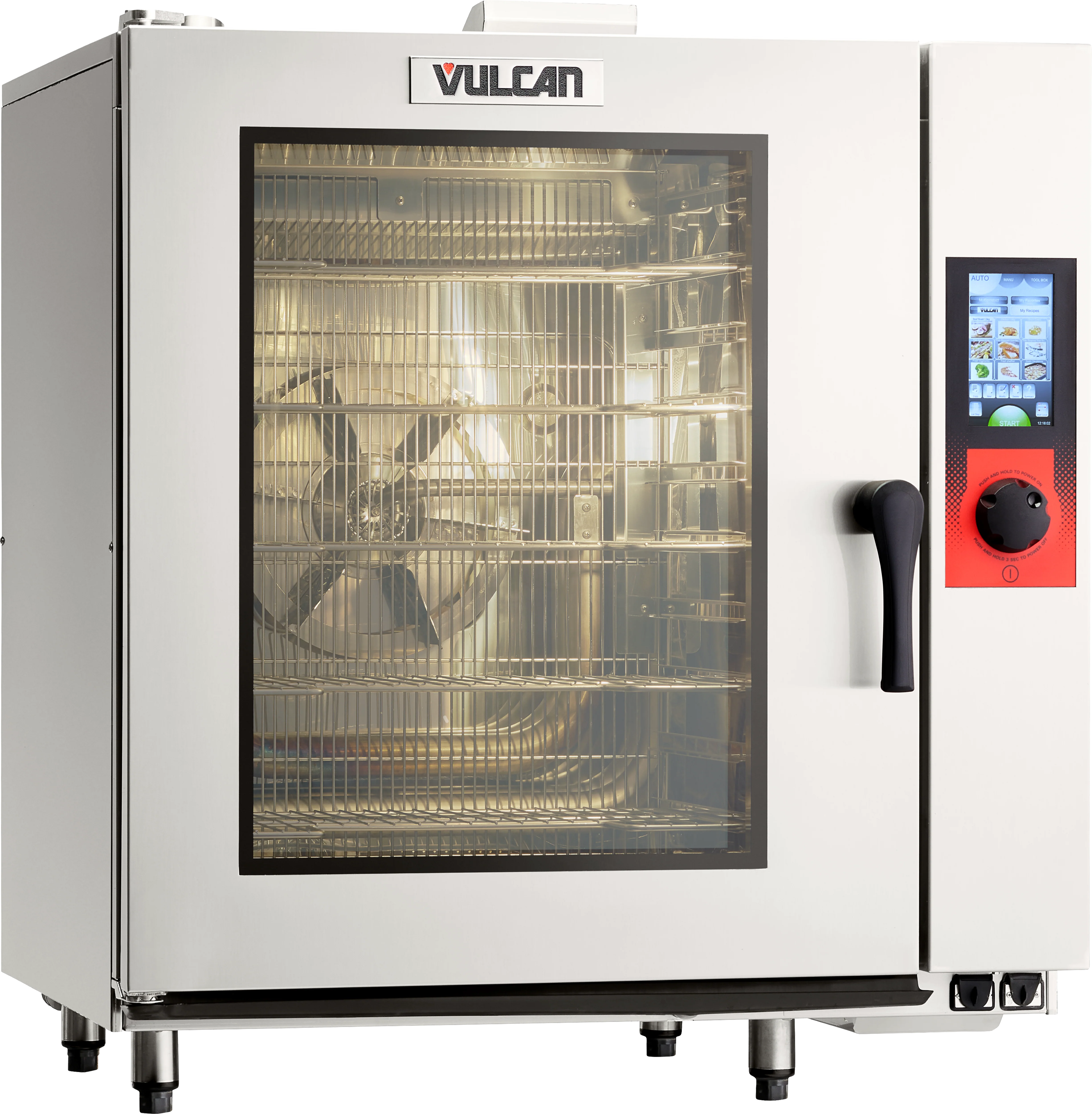 Vulcan TCM-101G-NAT/LP 36 Inch Touch Combi Gas Oven Boilerless with 93000 BTU