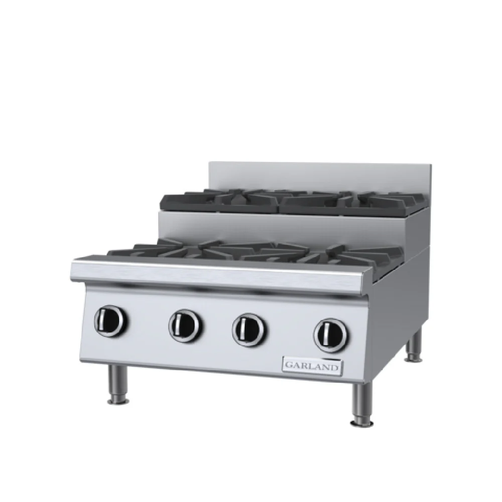 Garland GTOG24-SU4_LP 24 Inch Step-Up Gas Hotplate with 4 Burners 120000 BTU