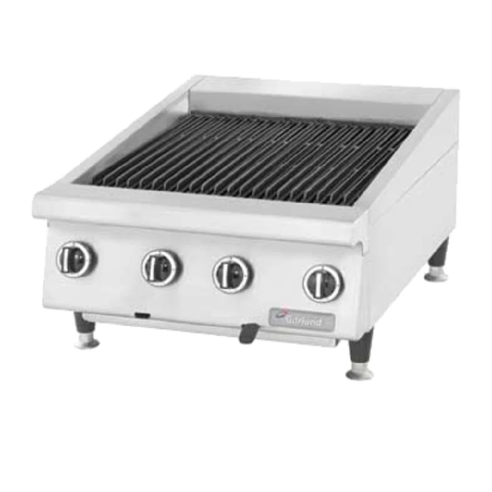 Garland GTBG60-AB60_NAT 60 Inch Charbroiler Gas Countertop Manual Controls 150000 BTU