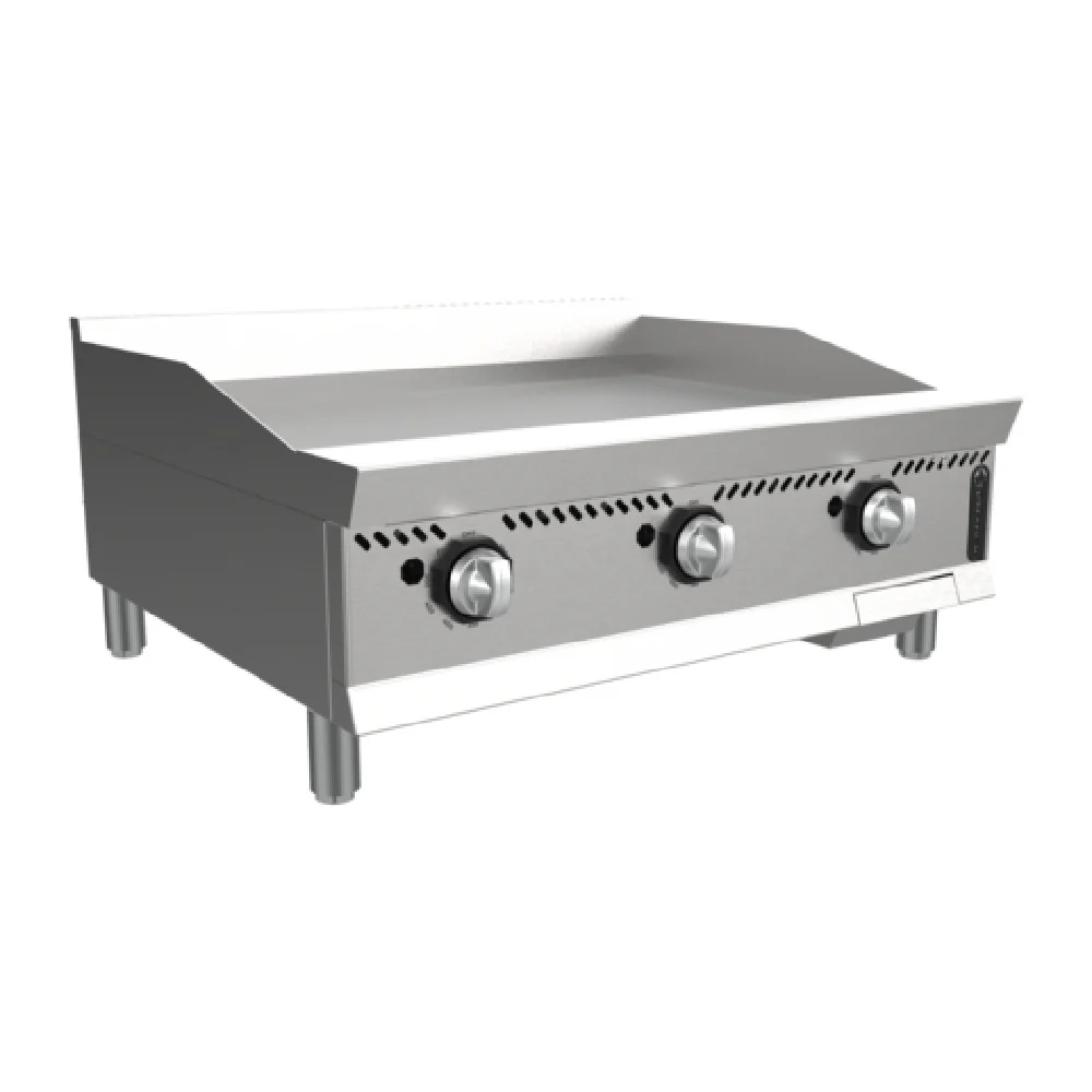 Venancio O24GT 24 Inch Gas Griddle with Dual Burners 60000 BTU - Countertop Venancio O24GT 24 Inch Gas Griddle with Dual Burners 60000 BTU - Countertop