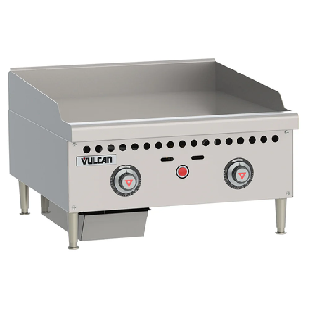 Vulcan VCRG36-T-QS-PLATINUM_LP 36 Inch Gas Countertop Griddle 3 Burner 75000 BTU Vulcan VCRG36-T-QS-PLATINUM_LP 36 Inch Gas Countertop Griddle 3 Burner 75000 BTU