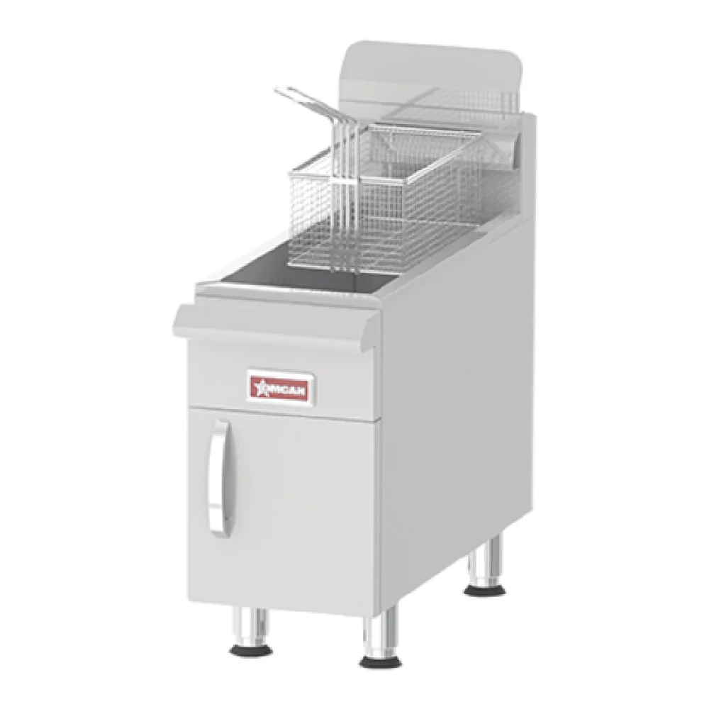 Omcan 43089 17 Inch Commercial Deep Fryer LP Gas with 30 lbs Capacity 4 Burner 13250 BTU Omcan 43089 17 Inch Commercial Deep Fryer LP Gas with 30 lbs Capacity 4 Burner 13250 BTU