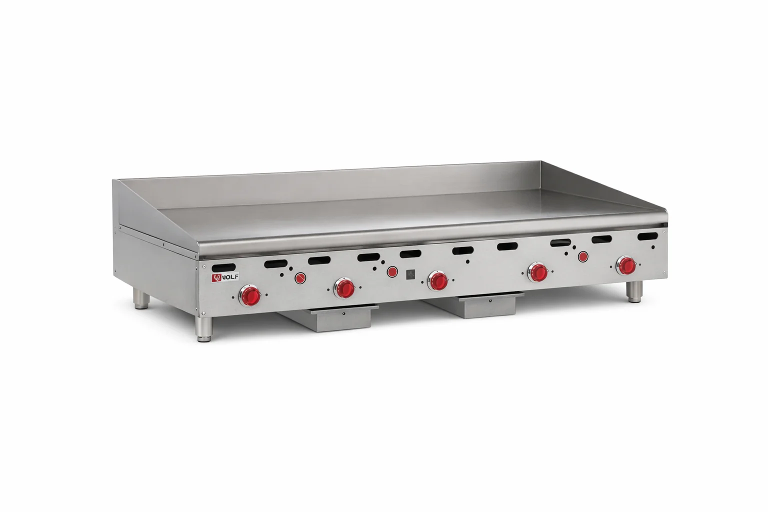 Wolf ASA60_NAT 60 Inch Heavy Duty Gas Griddle Countertop with 5 Burners 135000 BTU Wolf ASA60_NAT 60 Inch Heavy Duty Gas Griddle Countertop with 5 Burners 135000 BTU