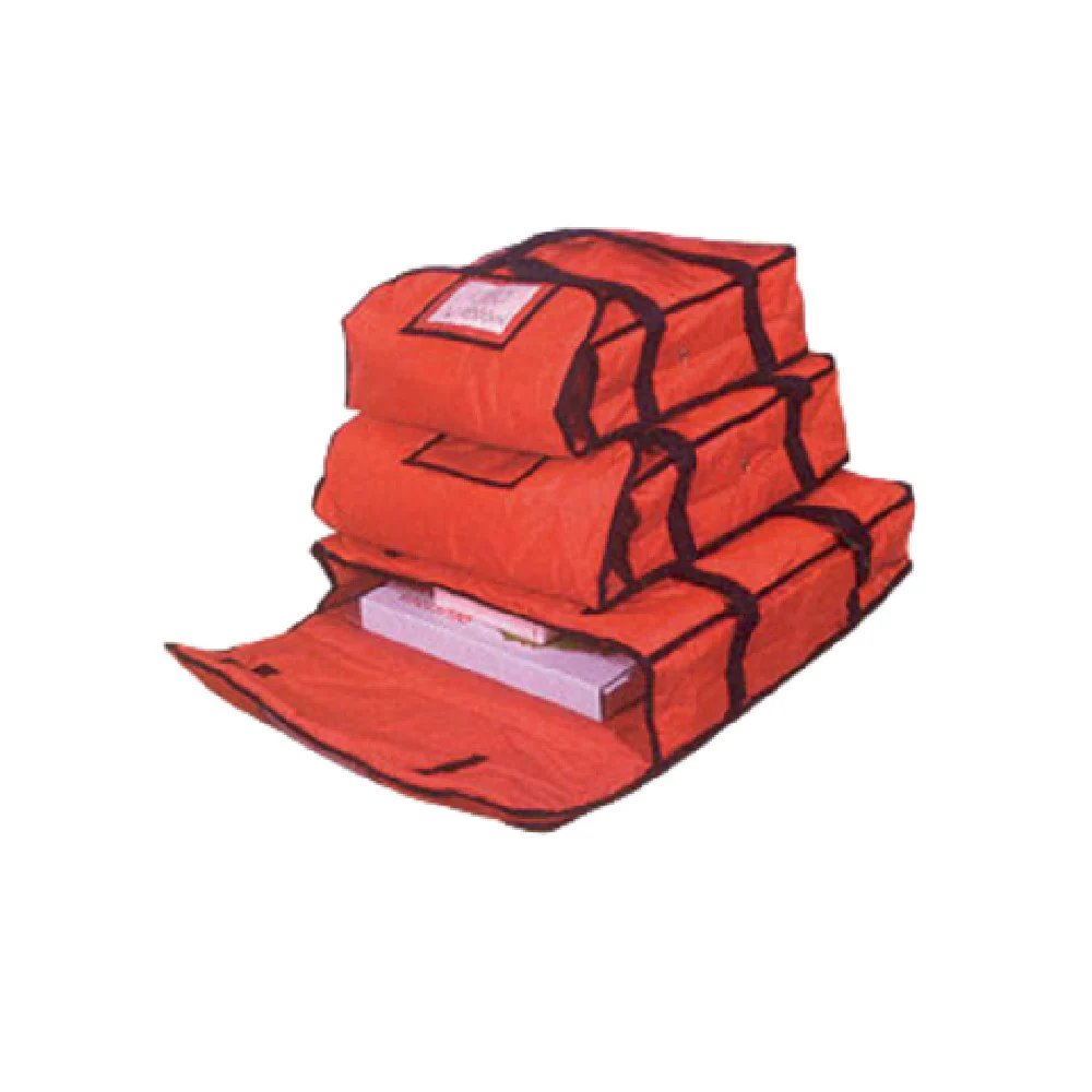 American Metalcraft PBDX2005 20 Inch Deluxe Pizza Delivery Bag Red Nylon with Handles