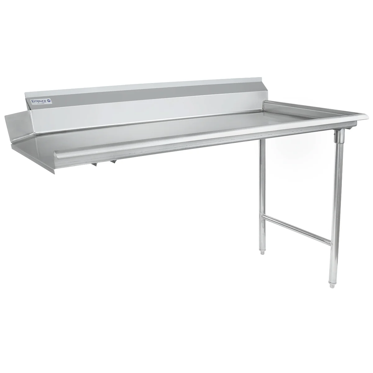 Empura Stainless ECDT60R 60 Inch Clean Dishtable Straight Design 16 Gauge Stainless Steel