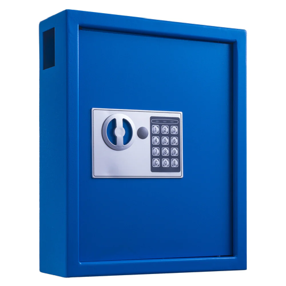 Alpine Industries ADI680-40-BLU 13 Inch Key Cabinet Digital Lock Steel Blue Finish