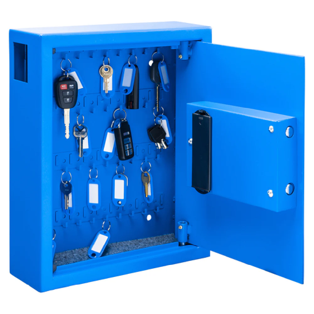 Alpine Industries ADI680-40-BLU 13 Inch Key Cabinet Digital Lock Steel Blue Finish Alpine Industries ADI680-40-BLU 13 Inch Key Cabinet Digital Lock Steel Blue Finish