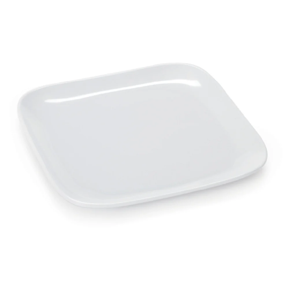GET Enterprises CS-6117-W 7-1/2 Inch Square Coupe Plate Break-resistant Melamine GET Enterprises CS-6117-W 7-1/2 Inch Square Coupe Plate Break-resistant Melamine
