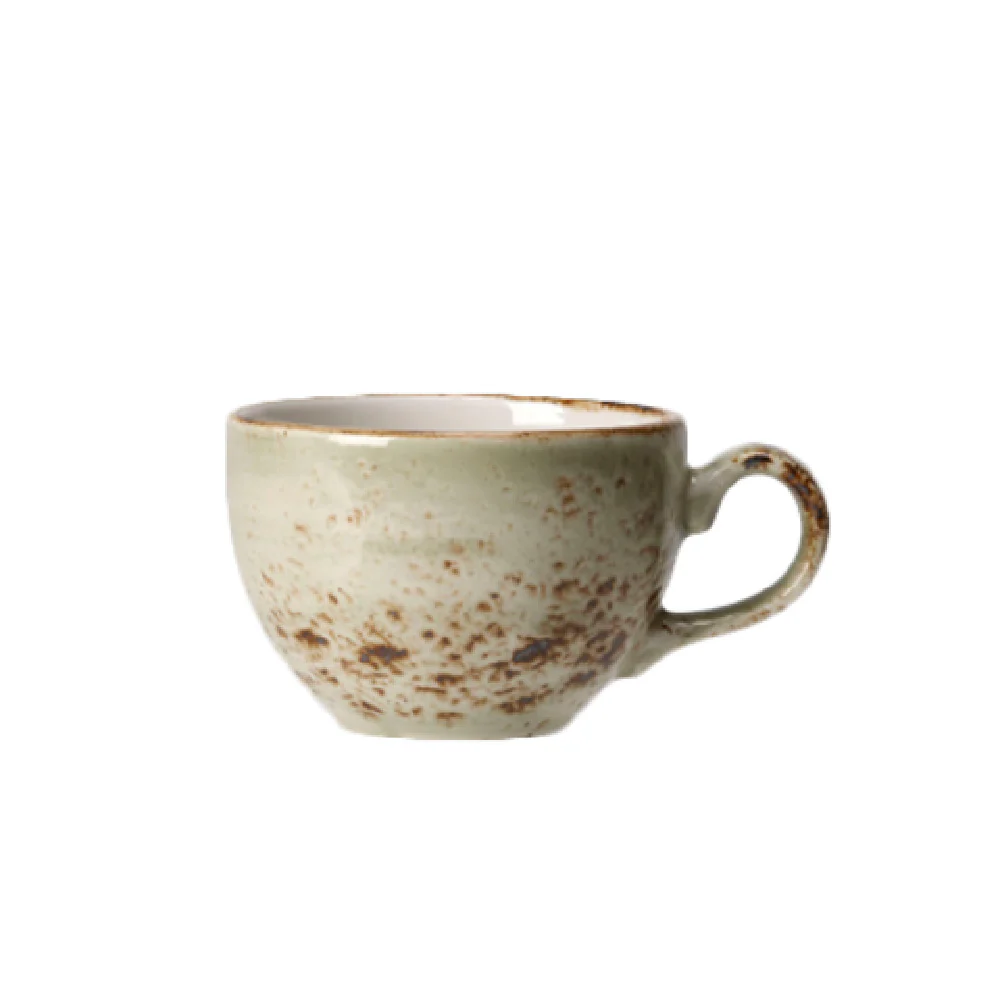 Steelite 11310189 8.0 Oz Low Cup Green Alumina Vitrified China
