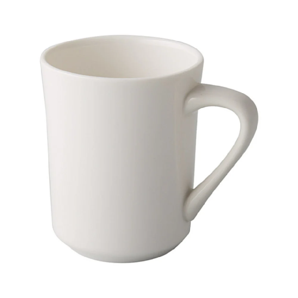 CAC China GW-TM8 8 Oz Mug Porcelain Round with Glazed Foot Case Packs