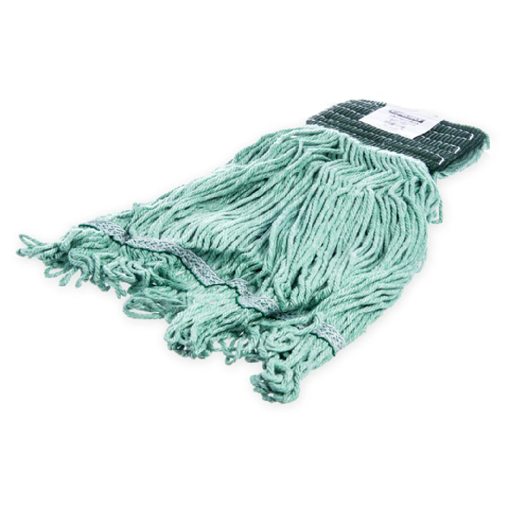 Carlisle 369478B09 18 Inch Cotton/Synthetic Mop Head with Looped End Green Carlisle 369478B09 18 Inch Cotton/Synthetic Mop Head with Looped End Green